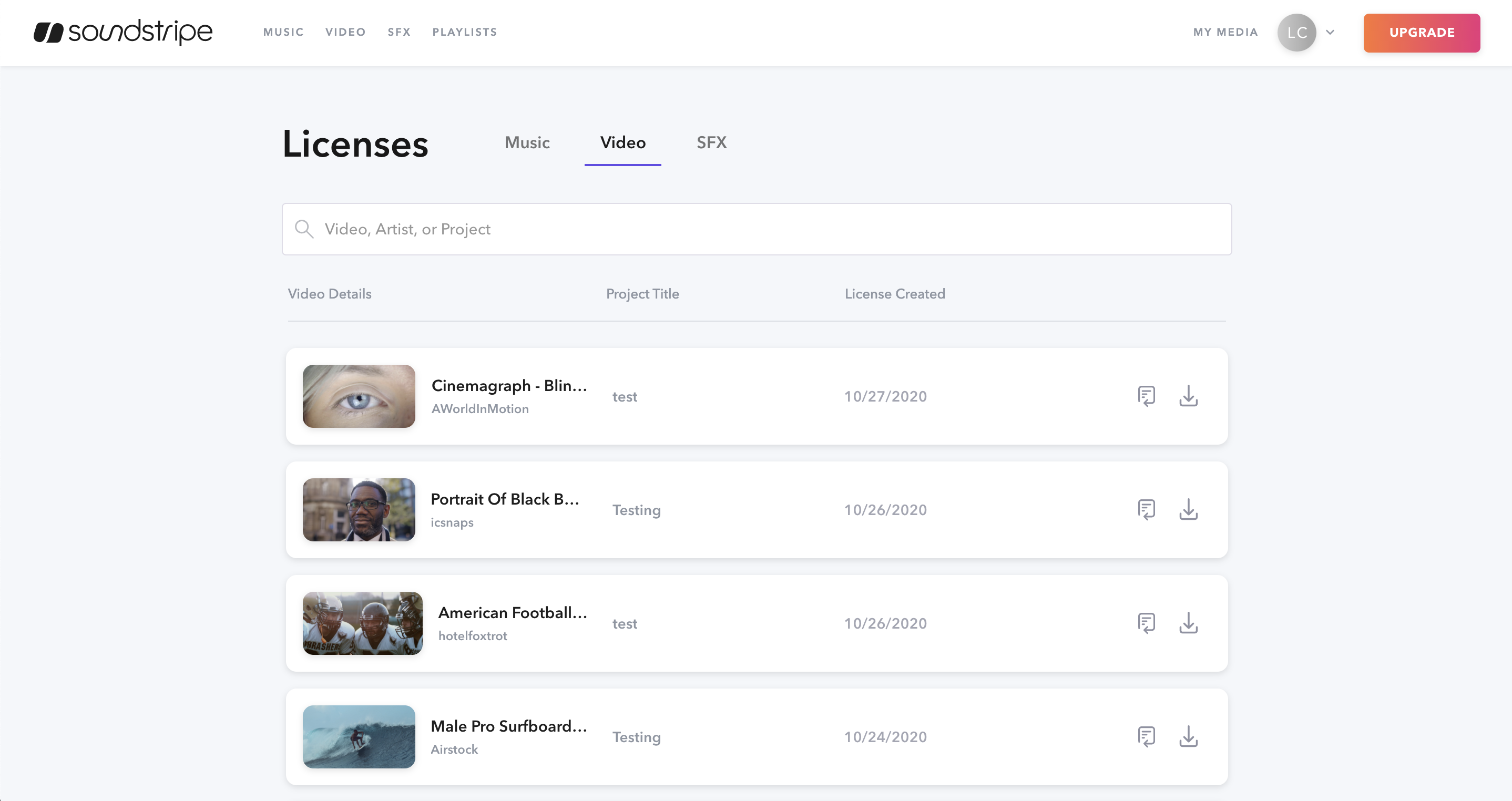 Video licensing